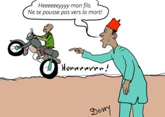 Niamey : Les cascades urbaines des jeunes à motos inquiète les parents !