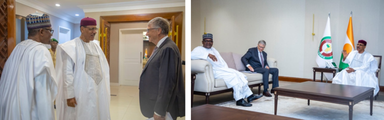 Niger : Bill Gates et Aliko Dangoté reçus au palais présidentiel !