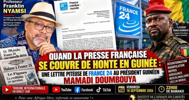 Guinée-Conakry : Une piteuse lettre de France 24 au président Mamadi Doumouya !